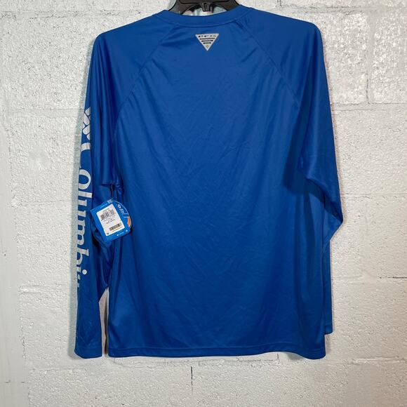 Columbia Sportswear Mens Terminal Tackle Shirt  Blue Large - Picture 4 of 7